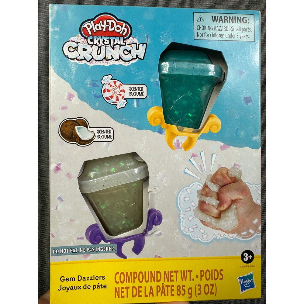 Play Doh Crystal Crunch Gem Dazzlers Scented Compound 85g‎ 3oz New